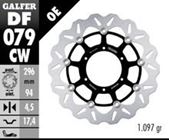 Bremsscheibe Set Galfer 2x DF079CW WAVE® schwimmend vorne 296x4,5mm für Honda CBF FA F A N S ABS 600 / 1000 ccm Bj. 2006 - 2016