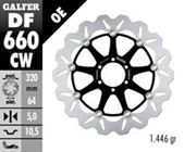 Bremsscheibe Set Galfer 2x DF660CW WAVE® schwimmend vorne 320x5mm für Aprilia RS ABS SL Shiver GT RSV Mille Tuono, Benelli Leoncino Trial Ducati Monster