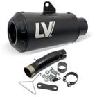 Endschalldämpfer LeoVince SLIP-ON SBK LV-10 FULL BLACK, Edelstahl schwarz, mit Zulassung für CF Moto CL-X Heritage / Sport