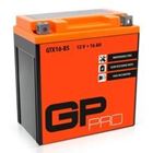 GP-PRO Gel-Batterie 12V 16Ah GTX16-BS Rollerbatterie / Motorradbatterie, wartungsfrei versiegelt vorgeladen ähnlich YTX16-BS / CTX16-BS / YTX16-4