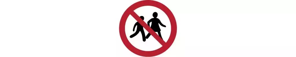 Kein Zutritt für Kinder