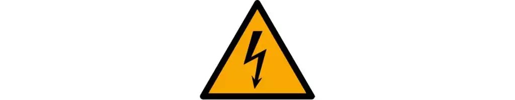 Warnung vor elektrischer Spannung