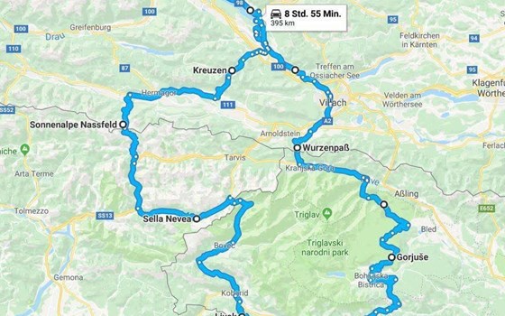 Motorradklinik Villach Ausfahrt Kärnten - Bohinjsko See - Slo Grenzkammstrasse - Bild 9