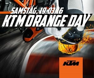 KTM Orange Day am 19. März 2016 Erleben Sie die aktuellen Modelle von KTM am 19. März 2016 beim jährlichen KTM Orange Day!Wir freuen uns auf Ihren Besuch!