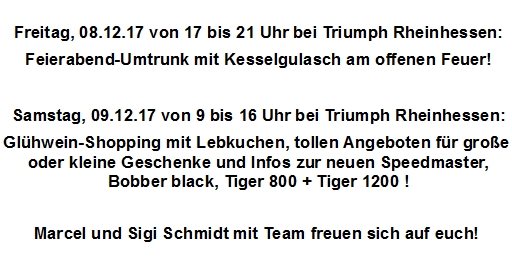 Die Weihnachtsmarkt-Alternative für Biker!