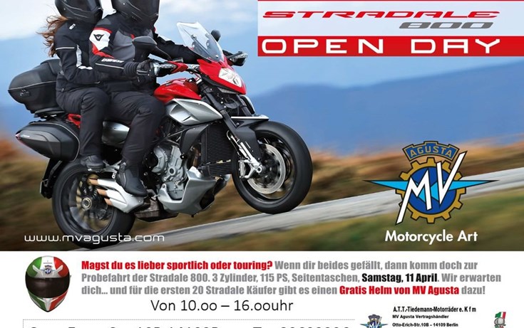Erleben Sie die neue MV Agusta Stradale live beim "STRADALE DAY"