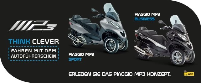 PIAGGIO MP3 TESTTAG! Bild 1: PIAGGIO MP3 TESTTAG!