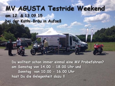 MV AGUSTA Testride Weekend 