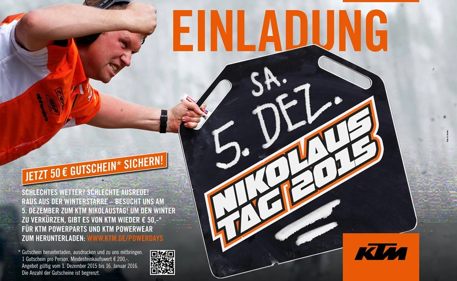 KTM Nikolaustag 2015  Bild 1: KTM Nikolaustag 2015