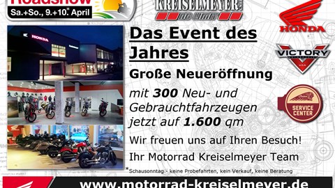 Neueröffnung und Honda Roadshow