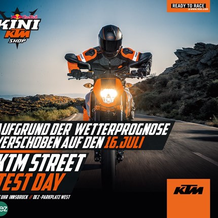 KINI KTM Street Test Day Test it, feel it, love it! Sei ein Teil der Tour!    Die KTM STREET TEST DAYS sind eine KTM Truck Tour durch Österreich, bei der die aktuellen KTM ...