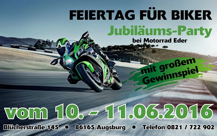 30-Jähriges Jubiläum bei Motorrad EDER