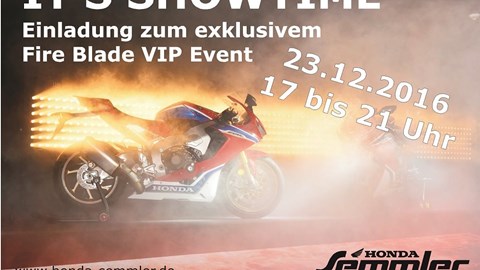 Honda Semmler - Fire Blade VIP Event