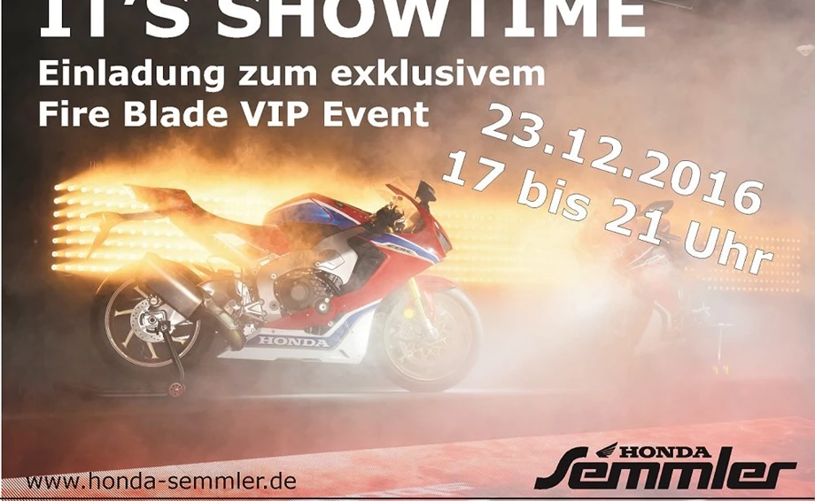 Honda Semmler - Fire Blade VIP Event Bild 1: Honda Semmler - Fire Blade VIP Event