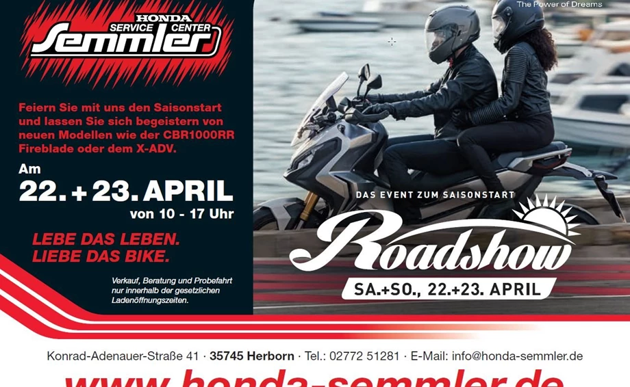 Honda Semmler - Road Show - Gartenmesse Bild 1: Honda Semmler - Road Show - Gartenmesse