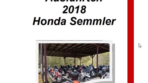 Honda Semmler - 2. Ausfahrt 2018