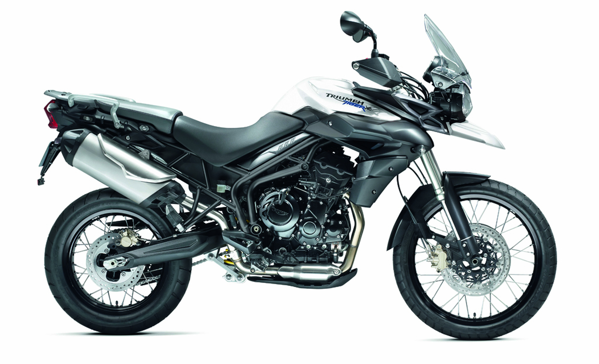 Motorrad Vergleich Triumph Tiger 800 XC 2013 vs. KTM 950 Supermoto 2007