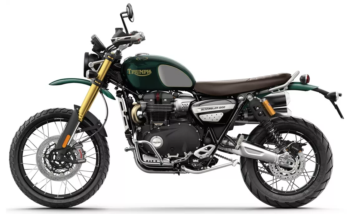 Steve Color Triumph Scrambler 1200 Steve McQueen Edition 2021 vs Benelli TRK 902 ...