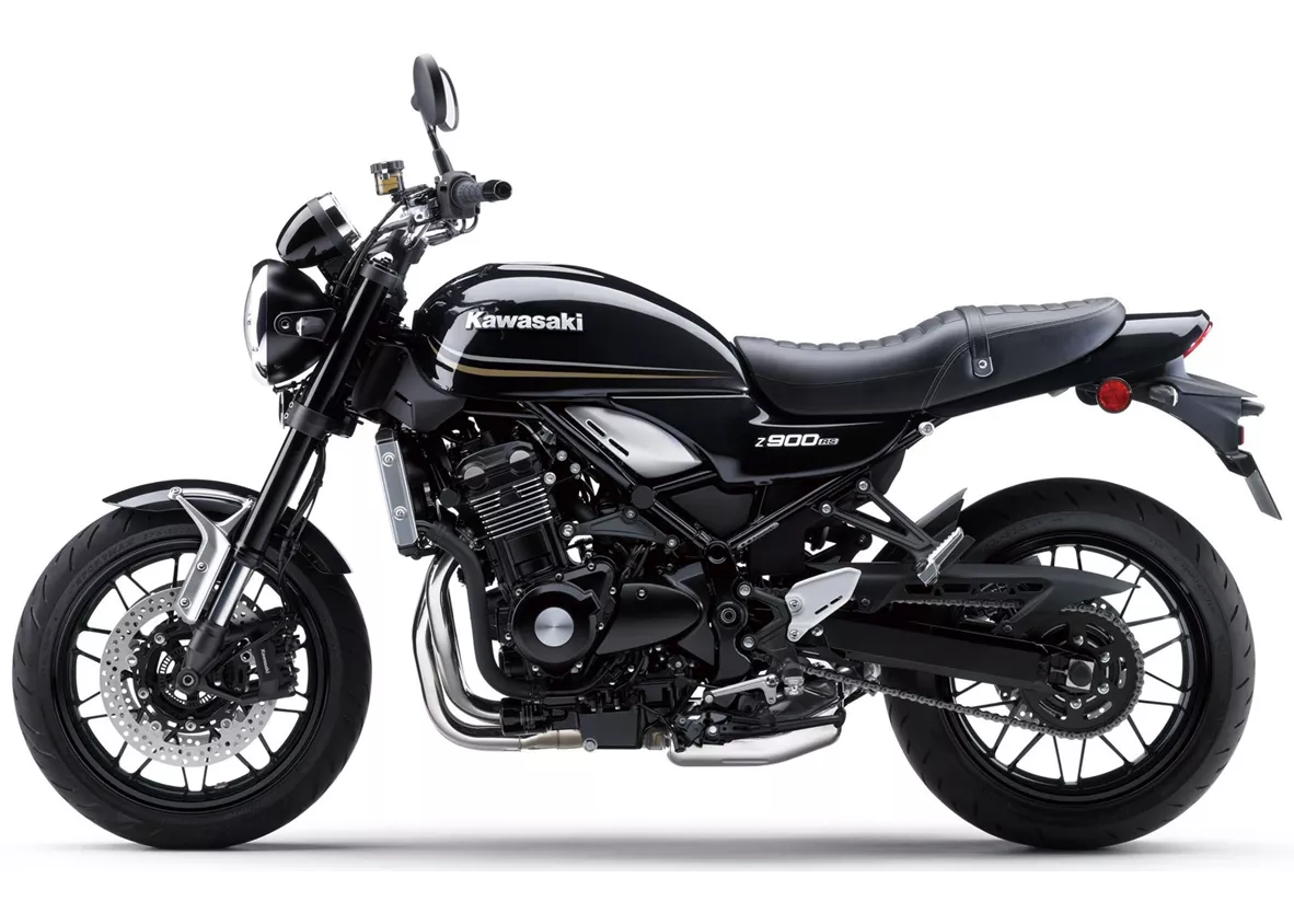Pair Of Silver Handlebar Mirrors With Logo For Kawasaki Z 900 RS Naked – Italian Made BRIXIAMOTO
