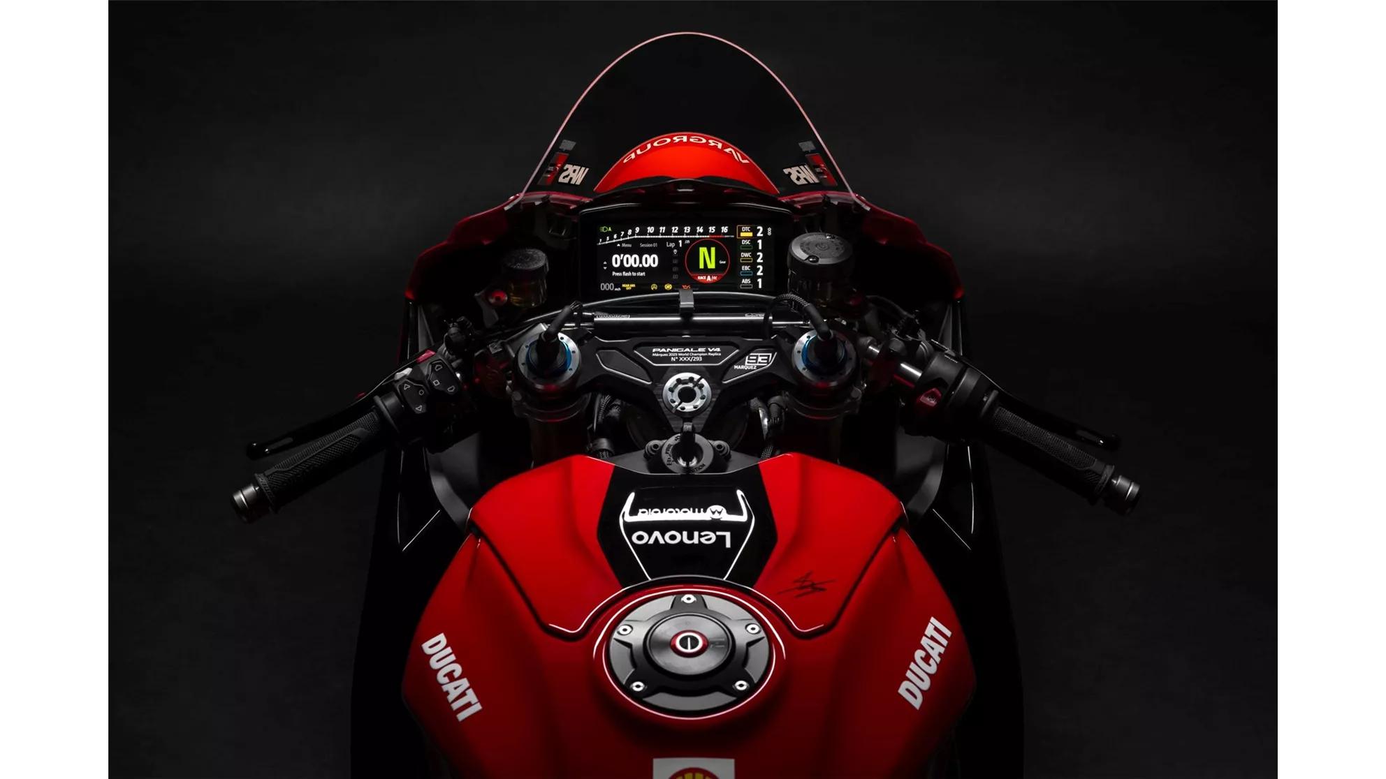 Ducati Panigale V4 Márquez 2025 World Champion Replica - Imagem 8 Ducati Panigale V4 Márquez 2025 World Champion Replica - Imagem 8