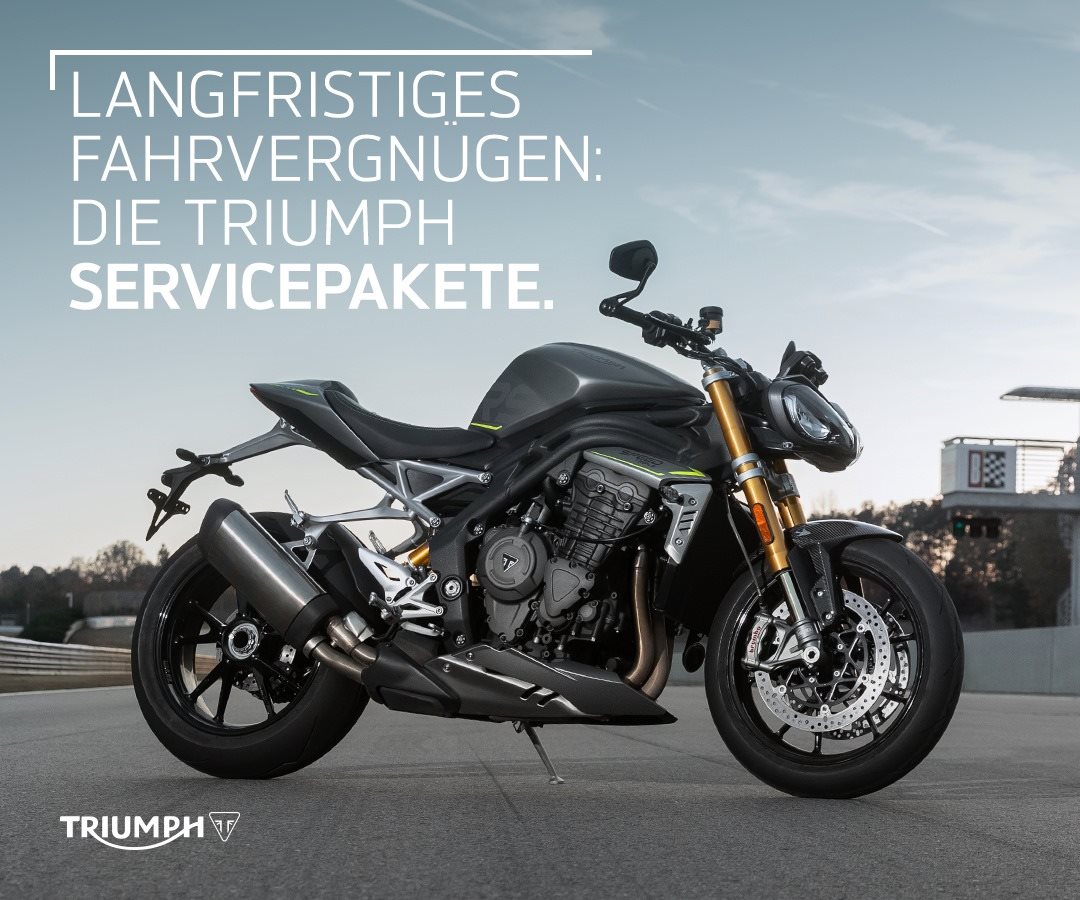 Vorschaubild für Post - Mit den Triumph-Servicepaketen kannt Du auf erschwingliche Weise Deine Servicekosten im Voraus abdecken und bist vor steigenden Servicepreisen geschützt.

Egal ob niedrige, mittlere oder hohe Fahrleistung– wir bieten das passende Triumph-Servicepaket an, um Dein Motorrad in perfektem Zustand zu halten.

#luebkemannundsievers #triumphbremen