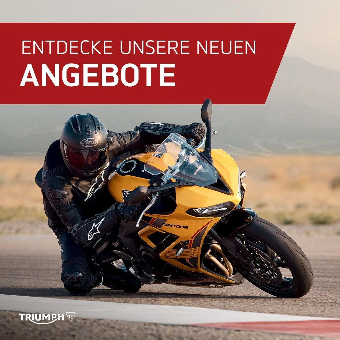 Vorschaubild für Post - 🏍️ Dein nächstes Abenteuer beginnt vielleicht näher, als du denkst.

Entdecke jetzt unsere aktuellen Triumph Angebote und finde heraus, welches Modell zu dir passt – vom agilen Roadster bis zum reisefertigen Adventure Bike.

Ob du schon genau weißt, was du suchst, oder einfach ein wenig stöbern möchtest: Schau bei uns vorbei, nimm Platz auf deinem Favoriten und lass dich inspirieren.

👉 Alle aktuellen Angebote:
https://www.triumph-bremen.de/de

Wir freuen uns auf deinen Besuch!

#luebkemannundsievers #triumphbremen