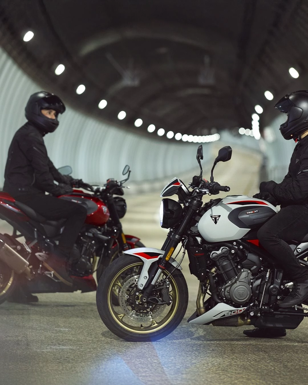 Vorschaubild für Post - Ash Grey, Carnival Red, Jet Black: Die neue Trident 800 gibt's in drei Farbvarianten. 
Besonderes Highlight aller Versionen sind die eleganten Gussräder in Gold - da darf man ruhig mal ins Schwärmen geraten...⁣

Jetzt bei uns vorbestellbar.
#triumph #triumphmotorcycles #trident800