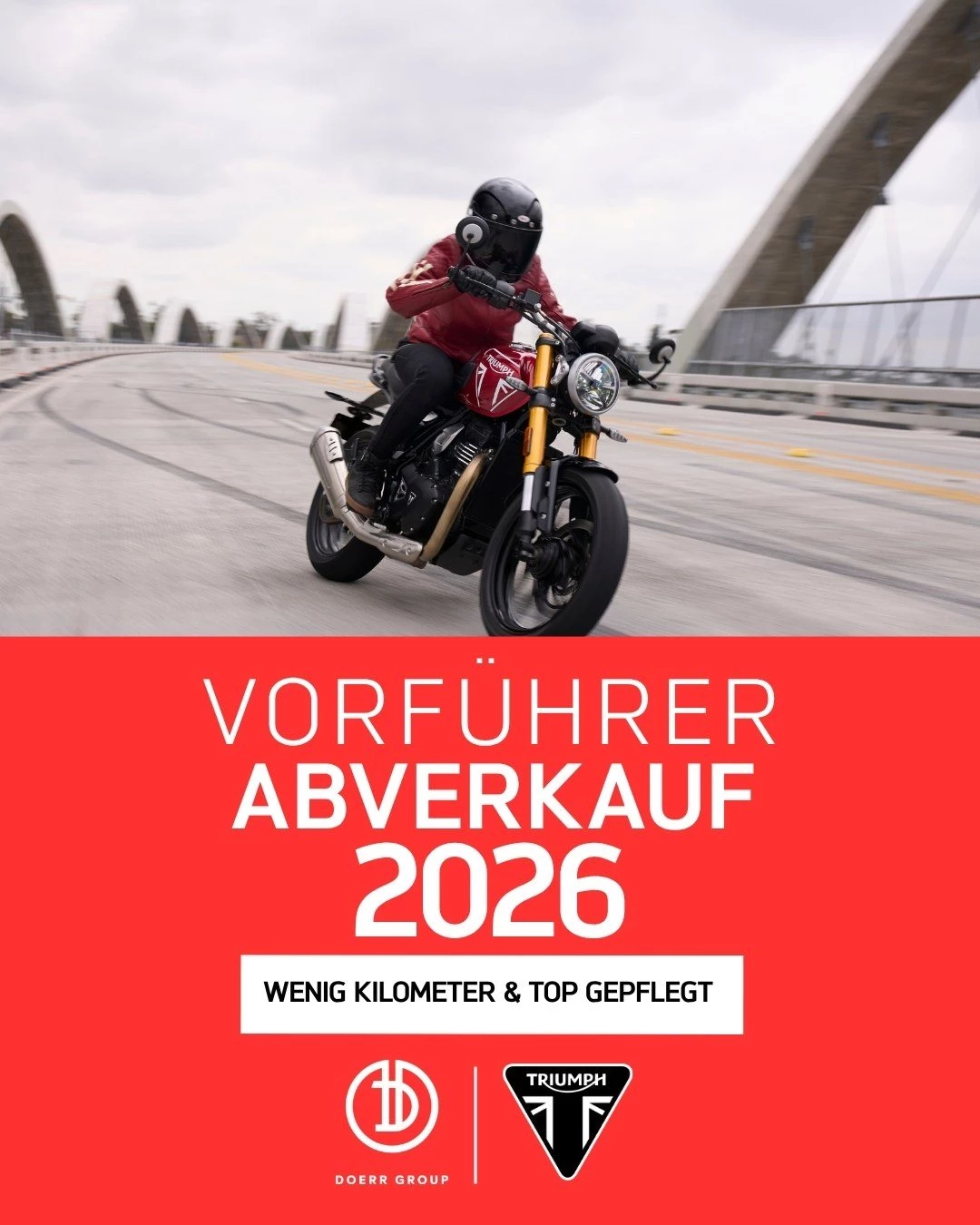 Vorschaubild für Post - 🔥 GROSSER VORFÜHRER-ABVERKAUF 2026! 🔥

Wir räumen unseren Fuhrpark auf und machen Platz für Neues! 🏍️💨

Egal ob kraftvoller Cruiser, agiler Roadster oder abenteuerlustiger Tourer – unsere Vorführer stehen bereit für die Straße. Top gepflegt, wenig Kilometer und sofort verfügbar!

⚠️ Warte nicht zu lange – die ersten Fahrzeuge sind erfahrungsgemäß schnell vergriffen.

📱 Alle Details & Bikes online:

Schau direkt auf unserer Website oder bei Mobile vorbei.