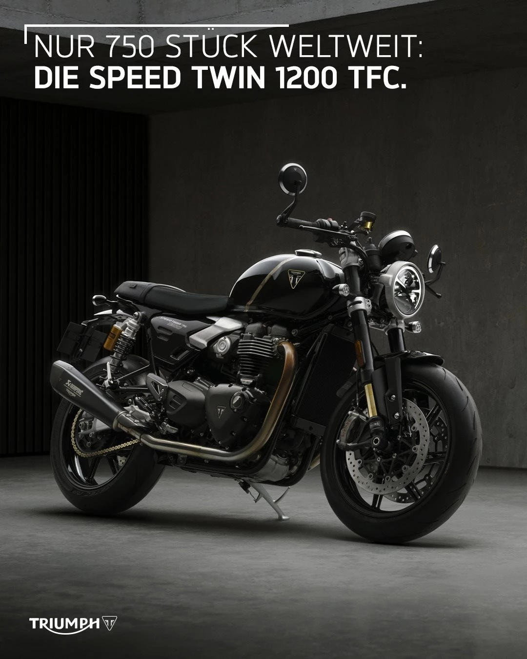 Vorschaubild für Post - Eine davon könnte deine sein: Die neue Speed Twin 1200 TFC mit hochwertigen Komponenten, starkem Durchzug und dem unverwechselbaren Triumph-Twin bietet dieses limitierte Bike alles, was die Speed Twin so besonders macht - und das noch etwas schärfer.

Ab sofort bei uns  bestellbar!
#triumphkärnten #limited #speedtwin1200tfc #triumphmotorcycles