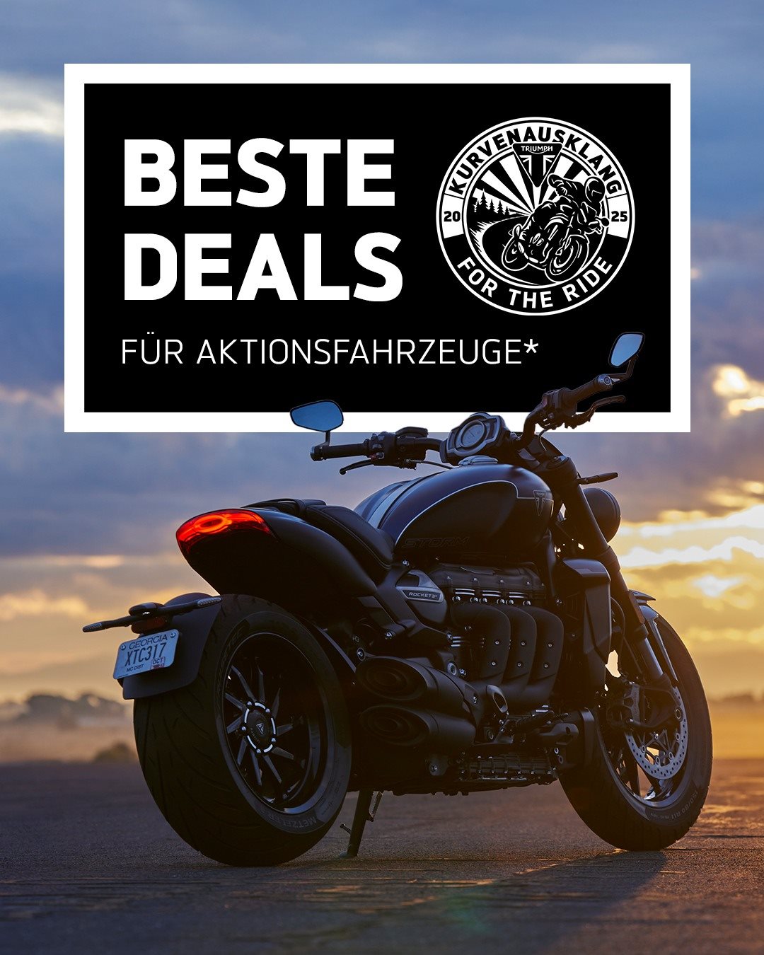 Vorschaubild für Post - Jetzt den Termin vormerken: 19.–27. September: Ob Du auf der Suche nach Deinem nächsten Traum-Motorrad bist oder einfach Lust auf einen entspannten Tag mit der Triumph Community hast – die Aktionswoche „Kurvenausklang“ ist die perfekte Gelegenheit!

▶️ Vorführfahrzeuge zu unschlagbaren Konditionen
▶️ Starke Summer-Sale Angebote auf ausgewählte Bekleidung
▶️ Aktionsangebote auf verschiedene Neumodelle
▶️ individuelle Sonderangebote bei Originalzubehör

Denn auch wenn die Tage kürzer werden – die Leidenschaft für Kurven bleibt. Wir freuen uns auf Dich! 😊

#teamdirnberger #triumphkurvenausklang #triumphgermany #triumphofficial #Triumph #triumphmotorcycles #bikelife #fortheride #motorcycles #ridersofinstagram #motorcyclelife #motorcyclelovers #motoculture #bikelife #topmotorcycles #motorcycledeals #motorradliebe #motorcyclecommunity #rideandexplore #twowheels #bikelifefamily #chamazing #dirnberger