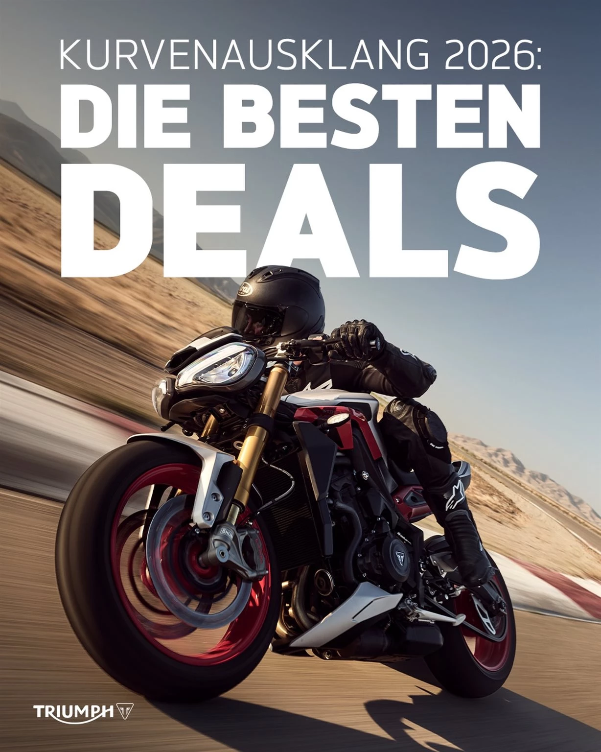 Vorschaubild für Post - Komm zu unseren Triumph-Probefahrt-Tagen „Kurvenausklang“ und lass die Saison gemeinsam mit uns ausklingen – mit starken Angeboten, jeder Menge Fahrspaß und guten Gesprächen rund ums Motorrad.
 
🔥 Freitag, den 18.09.2026 von 8:00 bis 18:00 Uhr
🔥 Samstag, den 19.09.2026 von 8:00 bis 13:00 Uhr
 
▶️ Vorführfahrzeuge zu unschlagbaren Konditionen
▶️ Top-Deals für ausgewählte Neufahrzeuge
▶️ Summer-Sale auf ausgewählte Bekleidung
 
❗️Probefahrten sind ebenfalls möglich, Anmeldung vorab & spontan vor Ort!
 
Wir freuen uns auf dich!
Dein Team von Motorrad Dirnberger

#triumphmotorcycle #motorrad #motorradfahren #teamdirnberger #motorcycle