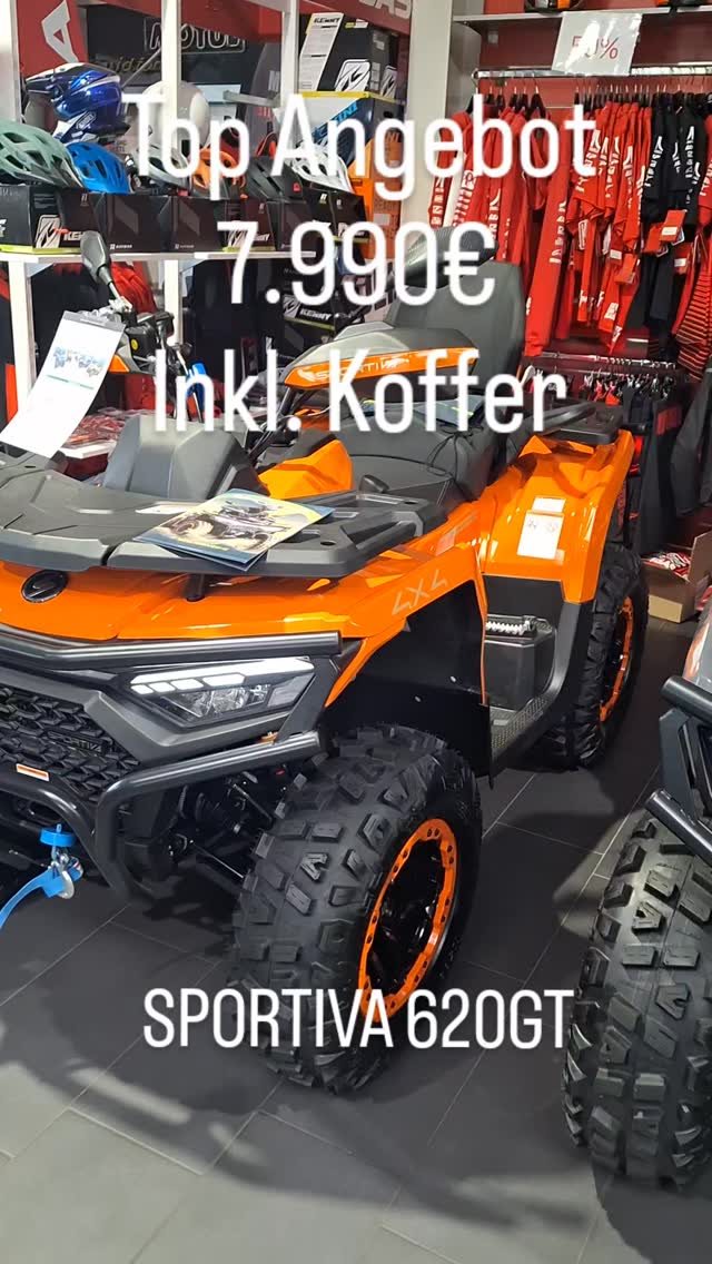 Vorschaubild für Post - ABS, SERVO, LED BELEUCHTUNG, LCD DISPLAY, KOFFER, BULLFÄNGER VORN + HINTEN, SEILWINDE MIT FERNBEDIENUNG, AUTOMATIK, BEAD-LOCK FELGEN, ALLRAD MIT DIFFERNTIALSPERRE ZUSCHALTBAR, FAHRMODI'S

#sportiva #quad #offroad #offroading #cfmoto #tgb #oranienburg #4x4