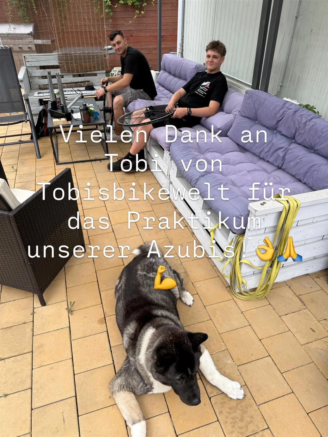 Vorschaubild für Post - Vielen Dank an Tobi von Tobisbikewelt für das Praktikum unserer Azubis!👌🙏💪