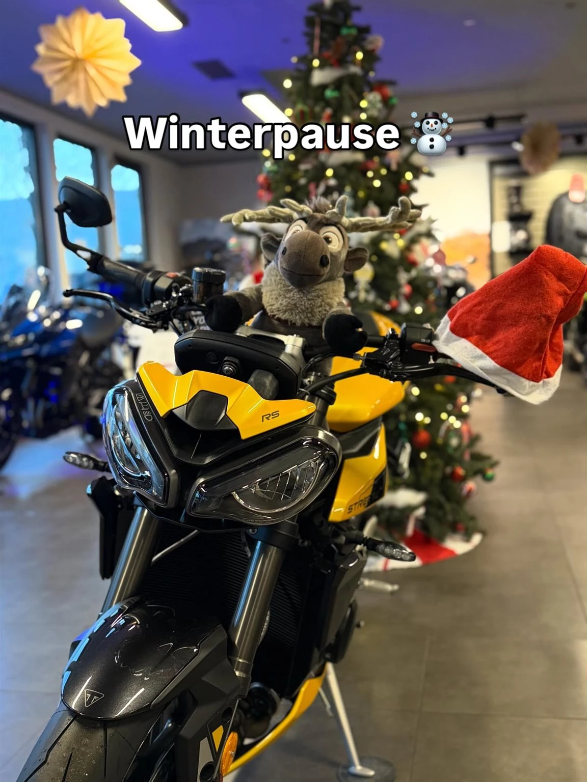 Vorschaubild für Post - Das Jahr nähert sich dem Ende zu. Wir verabschieden uns in die Winterpause ☃️. Vom 22.12.2025 bis einschließlich den 05.01.2026. Ab dem 06.01.2026 sind wir wieder wie gewohnt für Euch da☺️. Wir wünschen Euch allen schöne und besinnliche Weihnachtstage. Kommt gut ins neue Jahr und wir freuen uns jetzt schon darauf, 2026 mit Euch zu rocken 😎. Euer EGGIMOTO Team🫶🏻🤗.