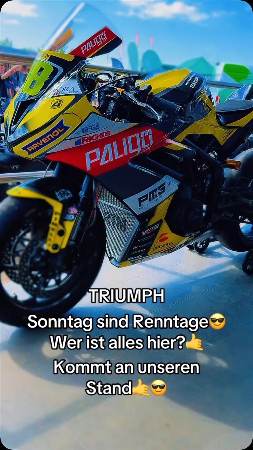 Vorschaubild für Post - #triumphmotorcycles #triumph #motogp #sachsenring