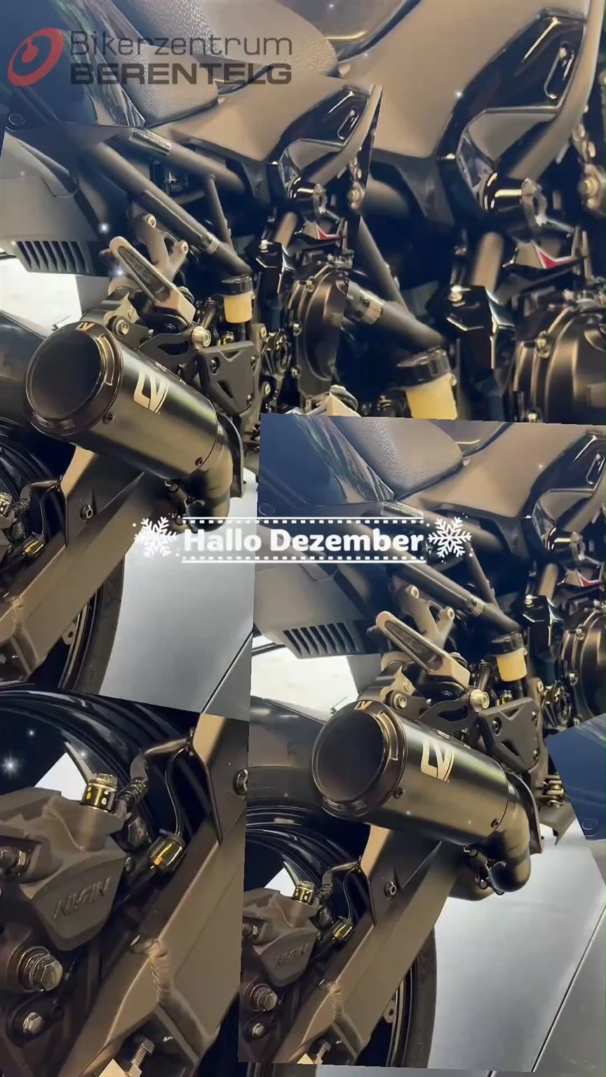 Vorschaubild für Post - Hallo Dezember! ❄️✨
Neuer Monat. Neue Woche. Neuer Montag.
Perfekter Moment, um neu durchzustarten! 💪🏍️

Lasst uns gemeinsam die letzten Wochen des Jahres nutzen – voller Energie, guter Laune und vielleicht schon mit Vorfreude auf die nächste Saison. 🔥

#bikerzentrumberentelg #biker #1Dezember #neuerMonat #Montagsmotivation #bikerlife #dezemberstart