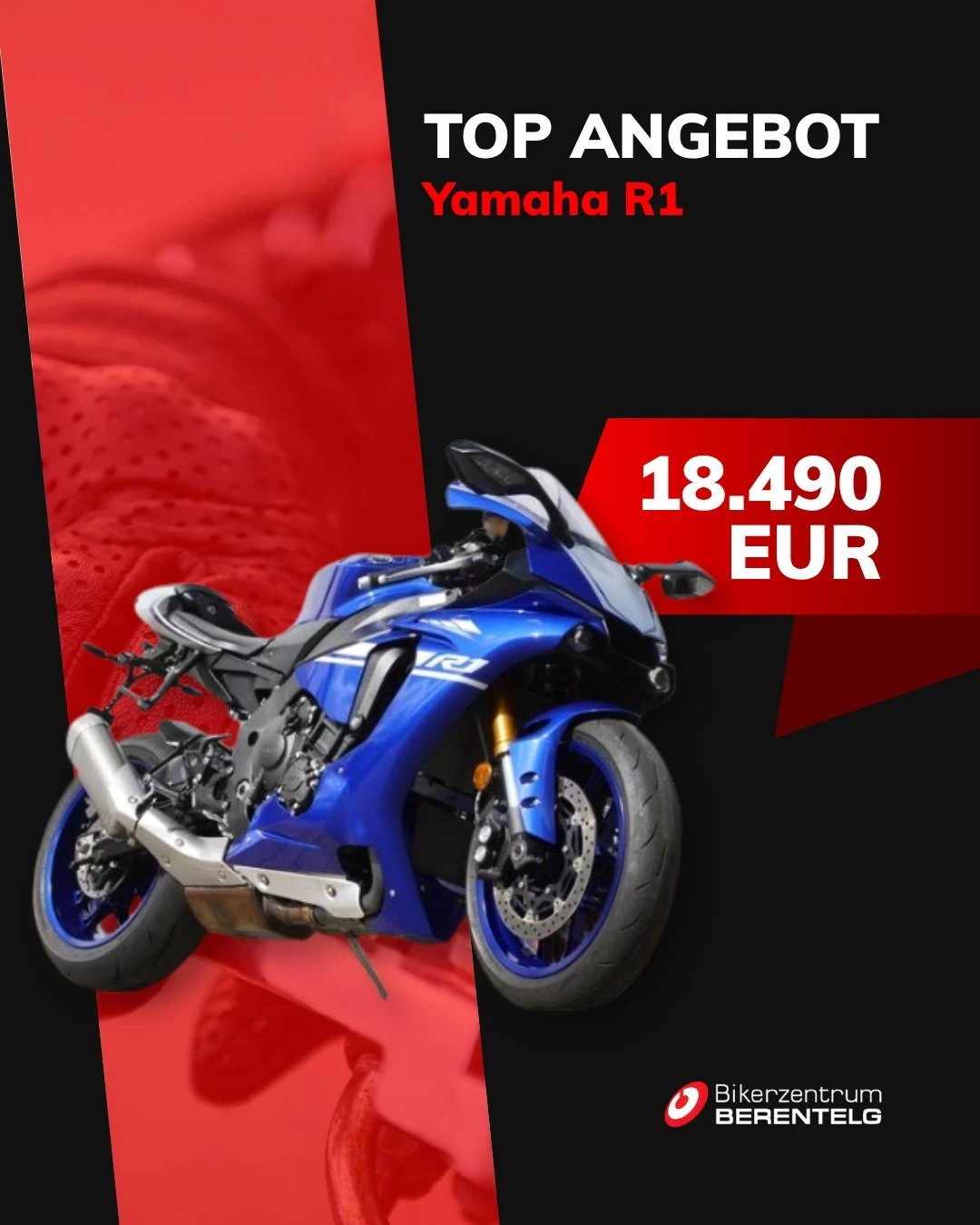 Vorschaubild für Post - 200 PS. 6.612 km. Baujahr 2017. Die Yamaha R1 ist bereit für ihren nächsten Fahrer – und sie wartet bei uns im Lager. 🔴🏍️
Jetzt anfragen!
#YamahaR1 #R1 #Supersport #Gebrauchtmotorrad #BikerzentrumBerentelg #Motorrad #Yamaha #MotoLife