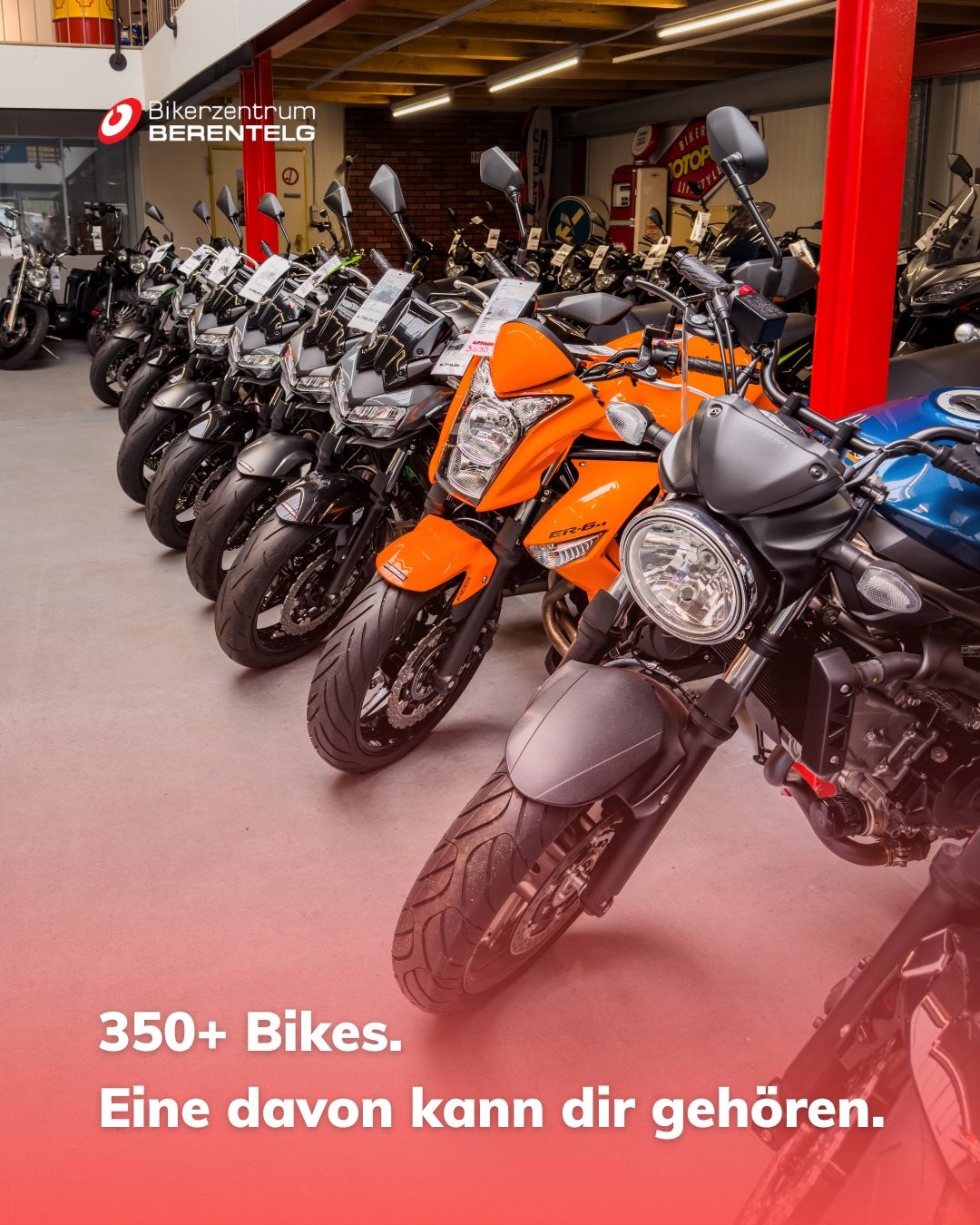 Vorschaubild für Post - 350+ Bikes. Und irgendwo dazwischen steht deins. 🏍️🔥
Vielleicht das mattschwarze Naked Bike, das dich seit Wochen nicht loslässt. Vielleicht das orange Teil, das du gar nicht gesucht hast – bis es plötzlich vor dir stand.
Bei uns parkt keine Ware. Bei uns warten über 350 Möglichkeiten, dein nächstes Kapitel zu starten. Neu, gebraucht, Anfänger-tauglich oder maximal Bock auf Kurve – hier findest du, was zu dir passt.
Komm vorbei, setz dich drauf, spür den Unterschied. Manchmal weißt du schon beim Aufsteigen: Das ist es.
👉 Über 350 Maschinen live vor Ort. Welche wird deine?
📍 Bikerzentrum Berentelg
.
.
.
#Bikerzentrum #Berentelg #Motorrad #Bikelife #350Bikes #Motorradliebe #NakedBike