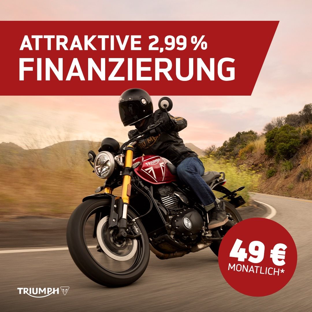 Vorschaubild für Post - Der Weg zum eigenen Bike war noch nie so einfach:
Schon für 49 € monatlich* kannst du endlich eine echte Triumph fahren!

Komm vorbei und lass dich zu unseren Finanzierungsmöglichkeiten beraten.
>> https://www.triumph-steiermark.at/de/triumph-promotions <<

#fortheride #triumphmotorcycles #triumphlegendaryrides #triumphsteiermark #triumphstealtheditions #finazierung #finazierungsangebot
