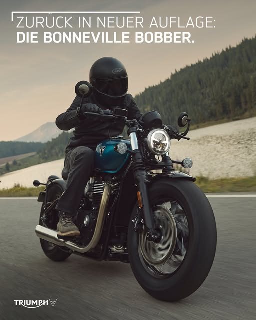 Vorschaubild für Post - Die neue Bonneville Bobber- Pure attitude!

Lässige Haltung, kraftvolle Proportionen und fein gearbeitete Details - für eine unverwechselbare Bobber-Präsenz mit echter Custom-Ausstrahlung.
In den Farben Interstellar Blue, Satin Mineral Grey oder Jet Black vorbestellbar!

🔗 Triumph Kärnten: 
https://www.triumph-kaernten.at/de

🔗 Triumph Süd Steiermark:
https://www.triumph-steiermark.at/de

 #TriumphMotorcycles #triumphbonneville #triumphbonneville #triumphmotorcycles #fortheride #triumphkärnten #triumphsteiermark