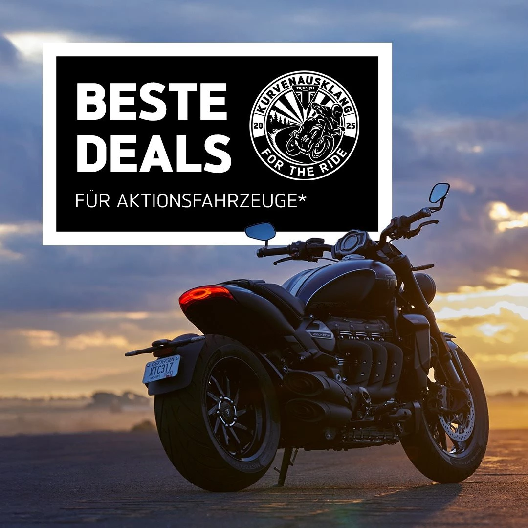 Vorschaubild für Post - Kurvenausklang bei Triumph Lübeck vom 🗓️ 19. - 27. September!

Denn auch wenn die Tage kürzer werden – die Leidenschaft für Kurven bleibt. Die letzte Runde geht auf uns!⁣ Wir lassen mit dir gemeinsam die Saison ausklingen – mit starken Angeboten, jeder Menge Fahrspaß und echten Benzingesprächen. ⁣
⁣
🏍️ Exklusive Aktionsfahrzeuge zu unschlagbaren Konditionen⁣
👕 Summer-Sale auf vorrätige Bestandswaren⁣

Probefahrt jetzt buchen unter: www.vikingcycles de oder direkt in der Taschenmacherstraße 1-5 in 23556 Lübeck...lohnt sich!

#vikingcycles #vikingcyclesluebeck #triumphmotorcycles #triumphbonneville #triumphtiger #triumphspeedtwin #triumphspeedtriple #triumphstreettriple #triumphstreettwin #triumphscrambler #triumphtrident #triumphdaytona #testride #probefahrt #lübeck #wochenende #motorrad #raufaufsbike #kurvekratzen #freiheit