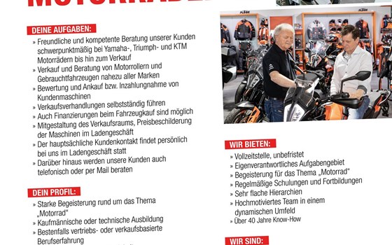 Verkäufer für Motorräder   M/W/D - Bild 2