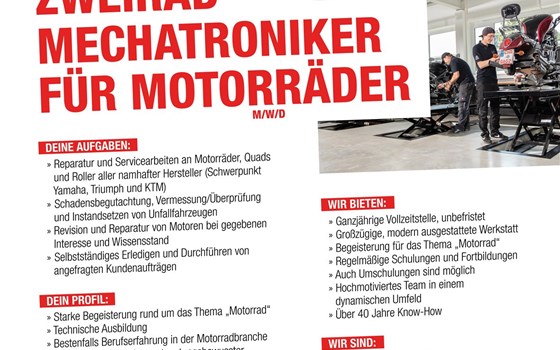 Zweiradmechatroniker für Motorräder   M/W/D - Bild 2