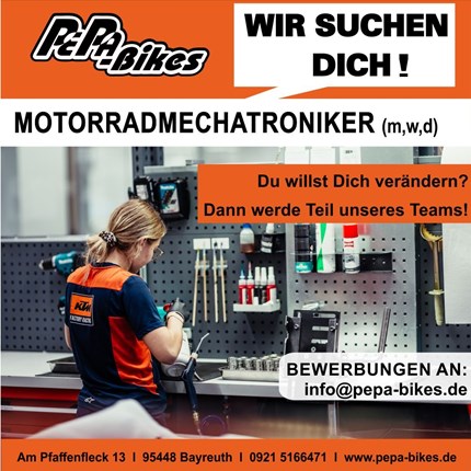 Motorradmechatroniker - Mechaniker M/W Jobangebot vom 06.04.2023