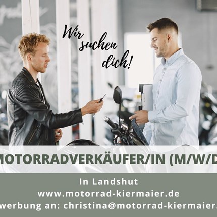 Motorradverkäufer/in (m/w/d) in Vollzeit Jobangebot vom 27.02.2025