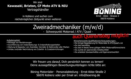 Zweiradmechaniker - Schwerpunkt Motorrad/ATV
