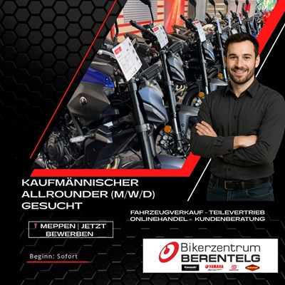 Kaufmännischer Allrounder (m/w/d) - Motorradhandel Kaufmännischer Allrounder (m/w/d) - Motorradhandel