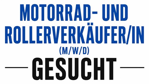 Motorrad- und Rollerverkäufer/in (m/w/d) 