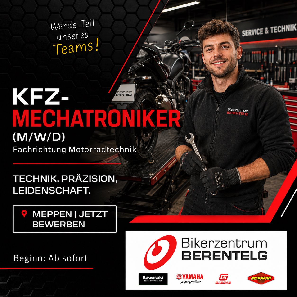 KFZ-Mechatroniker - Zweiradmechatroniker (m/w/d)