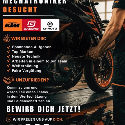 Zweiradmechatroniker Jobangebot vom 25.07.2026